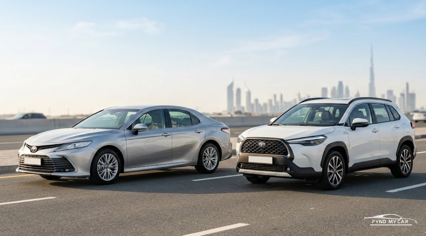Toyota Camry vs Corolla Cross