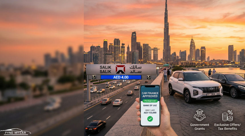 Dubai car finance and Salik