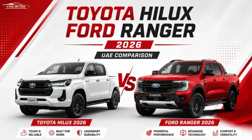 Toyota Hilux vs Ford Ranger 2026 UAE