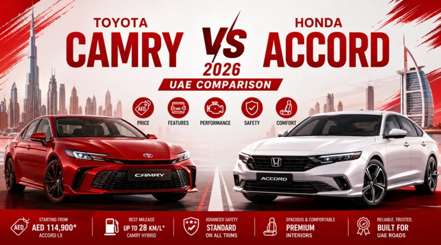 Toyota Camry vs Honda Accord 2026 UAE