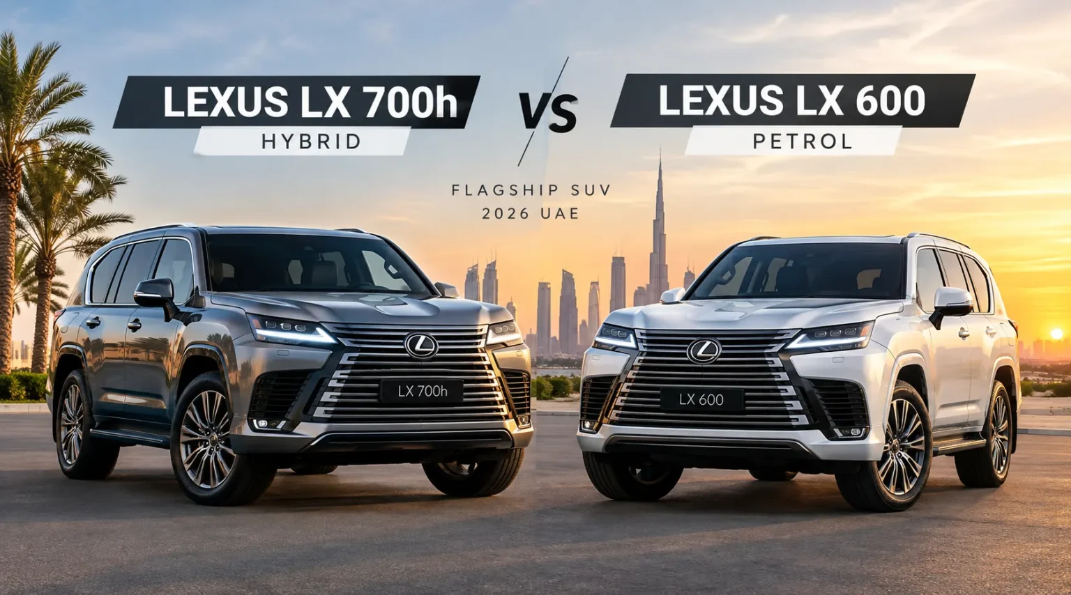 Lexus LX 700h vs Lexus LX 600 2026 UAE
